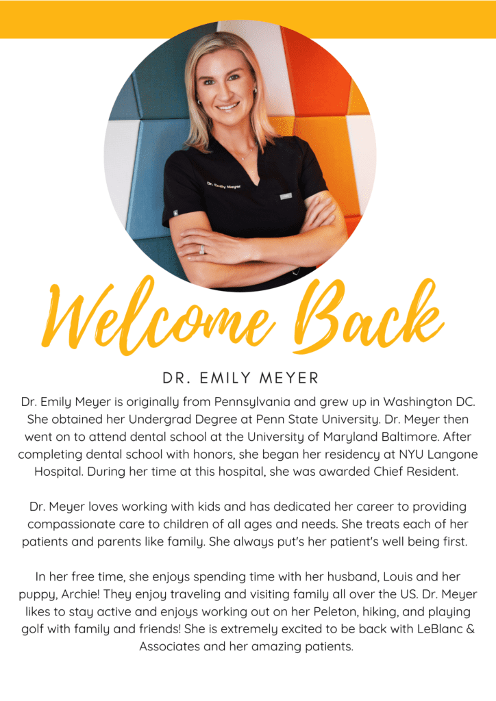 Meet Our New BoardCertified Pediatric Dentists LeBlanc & Associates